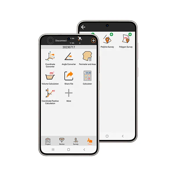 X-Survey tools screens